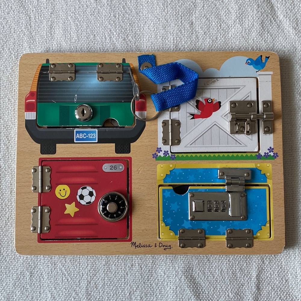 Melissa and Doug Lock and Latch Board